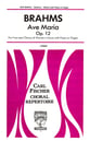 Ave Maria, Op. 12 SSAA choral sheet music cover